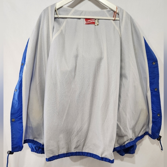 Rare Vtg SHORTY'S SKATEBOARDS Royal Blue Lined Windbreaker Jacket Made USA sz XL - Picture 11 of 13